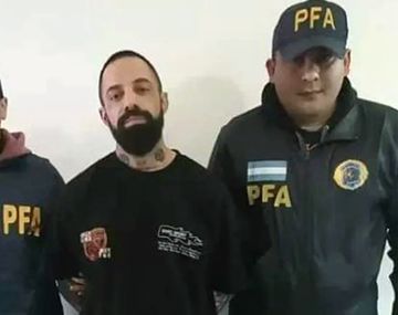 El detenido Nicolás Gabriel Soria, conocido como el Americano,