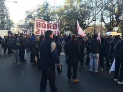 Caos en la zona de Congreso por un piquete de Donnelley