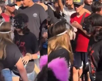 Delirio total: así fue la pelea de dos therian en una plaza de Uruguay
