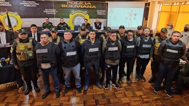 Detenidos por el intento de golpe de Estado en Bolivia. Foto gentileza la-razon.com