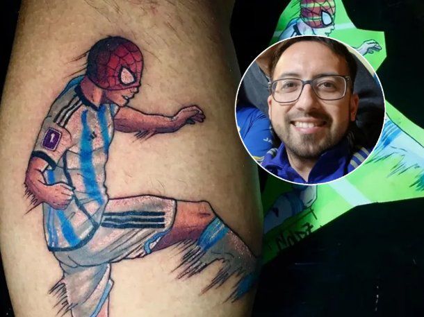 Un fanático de Boca se tatuó a Julián Álvarez por una promesa