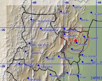 Un fuerte sismo golpeó esta madrugada a Tucumán