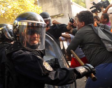 Las imágenes de la represión en el Borda