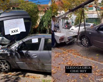 Le taparon la cochera con un auto y la venganza causa furor en las redes