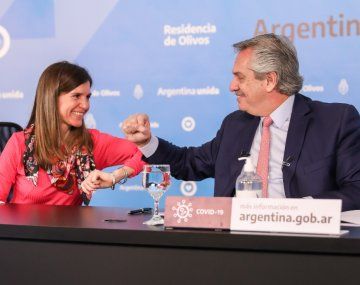 Alberto Fernández y Fernanda Raverta