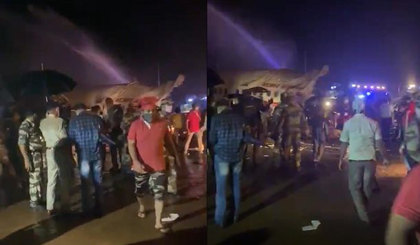India: se estrelló un avión con 191 pasajeros a bordo en Calcuta
