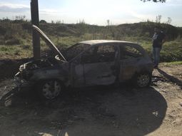 El auto del empresario Roberto Fernández Monte. El auto del empresario Roberto Fernández Monte.