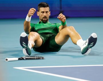 La extraña lesión de Djokovic que dio qué hablar en la final del Masters 1000 de Miami