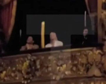 Javier Milei y Yuyito González se mostraron juntos en el Teatro Colón