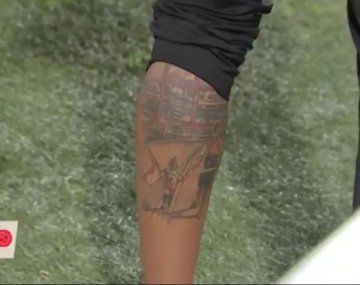 Tatuaje de Heber Leaños, jugador de Nacional Potosí&nbsp;