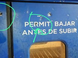 Imagen que se aportó a la causa respecto de los ataques sufridos durante agosto y septiembre en el tren San Martín. Imagen que se aportó a la causa respecto de los ataques sufridos durante agosto y septiembre en el tren San Martín.