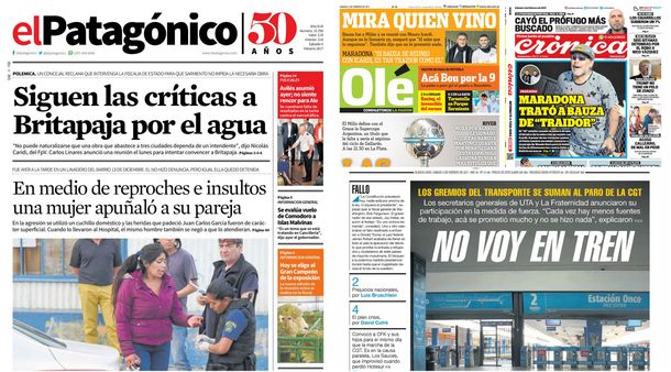 Tapas de diario del 4 de febrero de 2017