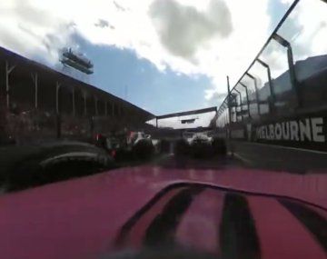 Video inédito de la destacada maniobra de Colapinto en la largada del GP de Australia