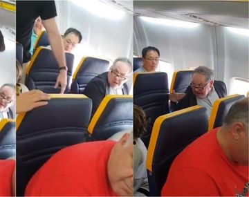 Escracharon a un racista en un avión