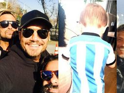 tinelli, fan numero uno de la seleccion: la tierna foto de lorenzo tinelli, fan numero uno de la seleccion: la tierna foto de lorenzo