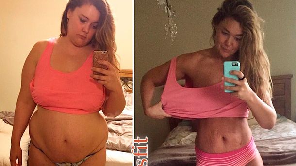 La joven que luchó contra la obesidad para superar la muerte de su esposo