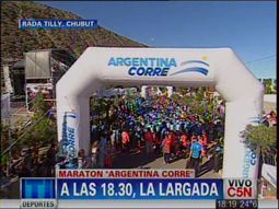 se largo la maraton argentina corre en rada tilly
