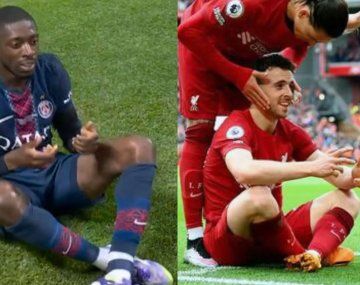 El homenaje de Dembelé a Diogo Jota tras convertir ante el Bayern Múnich