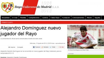 el chori dominguez ya es jugador del rayo vallecano el chori dominguez ya es jugador del rayo vallecano