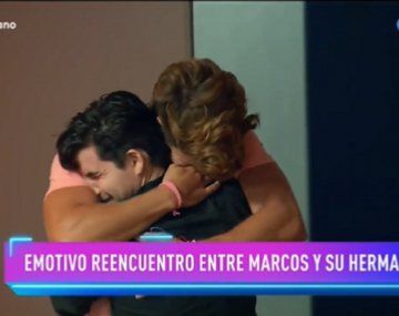 Emotivo reencuentro entre Marcos y su hermano