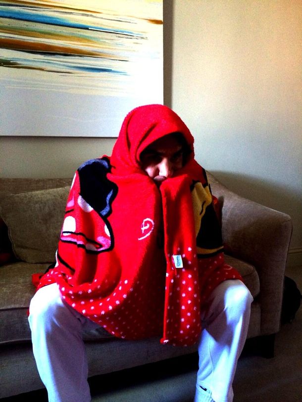 Así sufrió Federer el partido de Argentina y Suiza