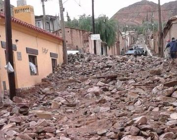 Así quedaron las calles de Tilcara