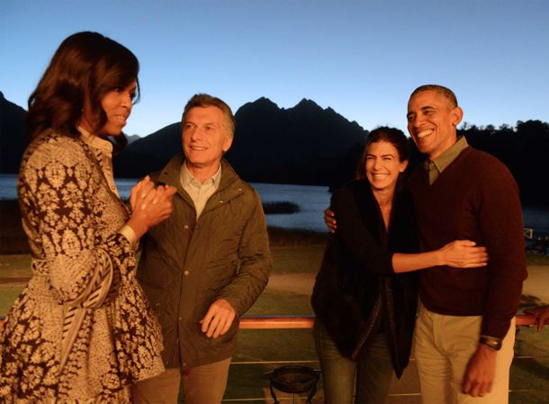 Macri despidió a Obama, que recorrió Bariloche