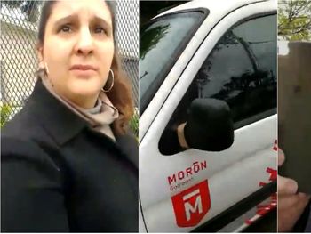 VIDEO: Utilizaron las camionetas de la Municipalidad de Morón para hacer campaña