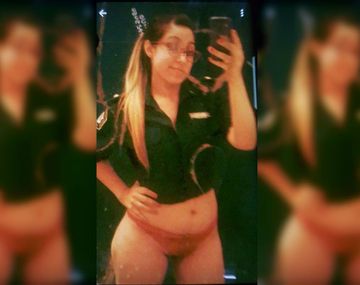 La oficial fue desafectada tras la viralización de las imágenes