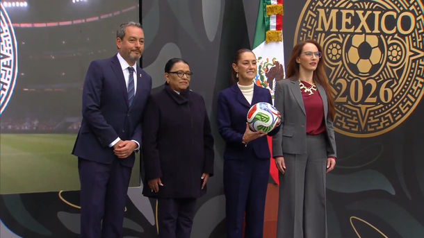 La presentación del Mundial 2026 en México con Claudia Sheinbaum.