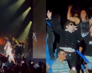 Dillom apareció entre el público para cantar junto a Lali en Vélez: el video