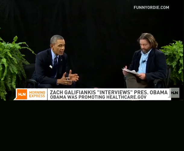 Zach Galifianakis entrevistó a Barack Obama en un sketch desopilante