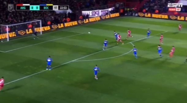 El golazo de Carabajal para Argentinos ante Boca