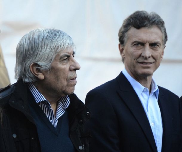 Hugo Moyano y Mauricio Macri