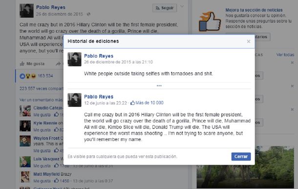 Un Nostradamus de Facebook engañó a miles con la masacre de Orlando