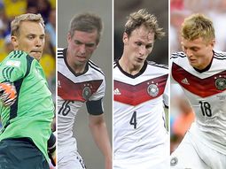neuer, lahm, howedes y kroos, el muro aleman para vencer a la argentina neuer, lahm, howedes y kroos, el muro aleman para vencer a la argentina