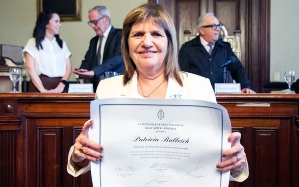Patricia Bullrich fue proclamada senadora nacional.