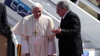 Papa benedicto xvi raul castro cuba