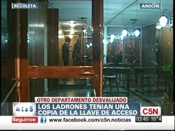 Recoleta: desvalijan un departamento en una entradera