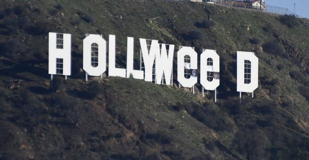 Así amaneció el emblemático cartel de Hollywood