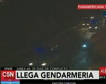 Operativo de Gendarmería en Panamericana para evitar un piquete
