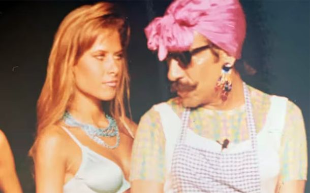 Karina Celia Vázquez, alias Karen Reichardt, junto al Negro Fontova. Karina Celia Vázquez, alias Karen Reichardt, junto al Negro Fontova.