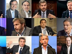 Dujovne, Quintana, Lopetegui, Peña, Aranguren, Caputo, Friguerio, Triaca, Cabrera, Dietrich,&nbsp;Etchevehere, Ibarra y Santos