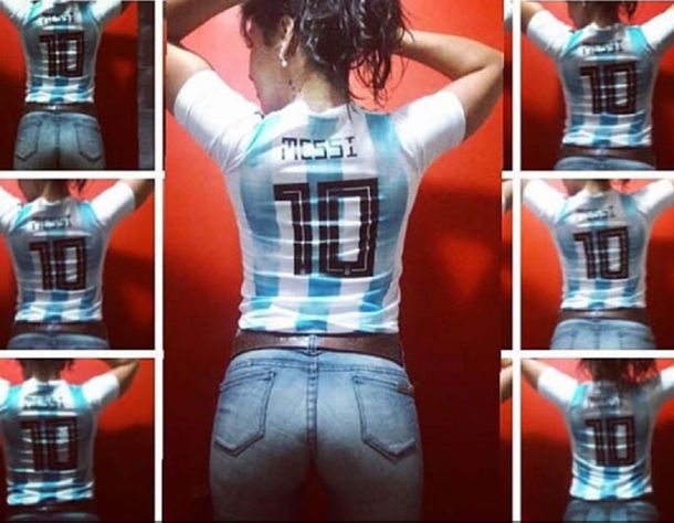 Chubut: escándalo por una diputada que se mostró sexy con la camiseta de Messi