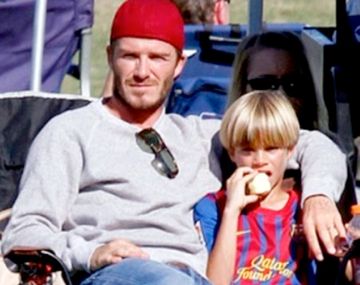 Traición: uno de los hijos de Beckham es fanático del Barcelona