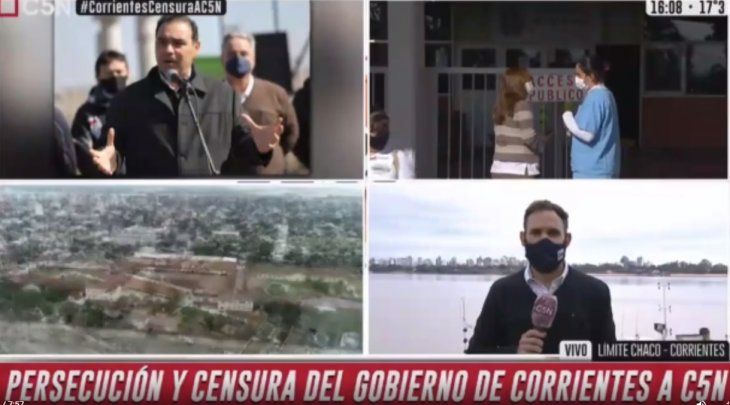 A pesar de los PCR negativos, Corrientes sigue con la censura a C5N