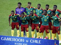 Los Leones africanos, en su partido presentación en Rusia Los Leones africanos, en su partido presentación en Rusia