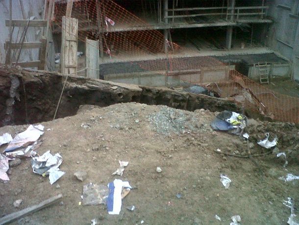 Se derrumbó una obra en construcción en Quilmes