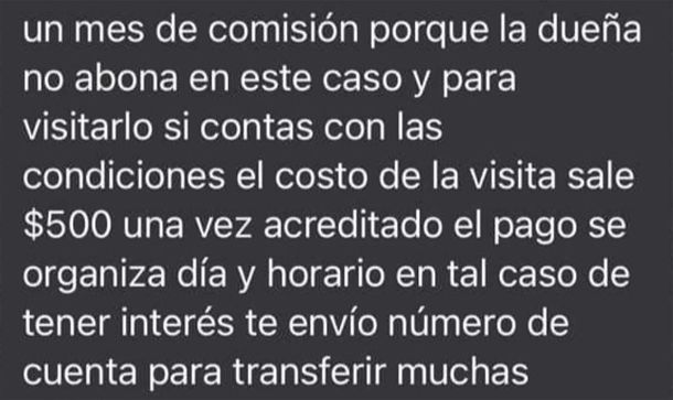 Insólito: ahora inmobiliarias cobran por visitar una propiedad en alquiler
