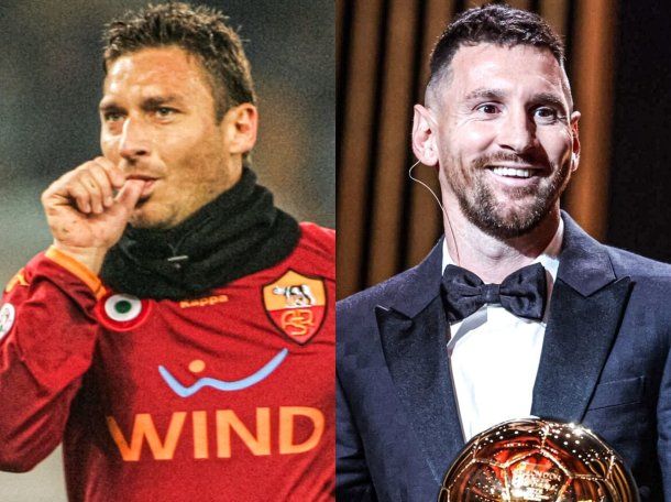 Totti criticó a Messi y desató la polémica: Ponlo en Roma y no gana ni un Balón de Oro